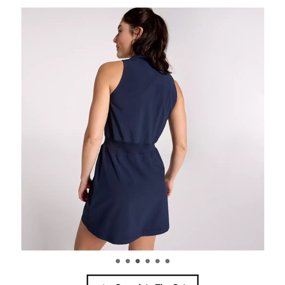 Navy Sleeveless Dress - Picture 3 of 5